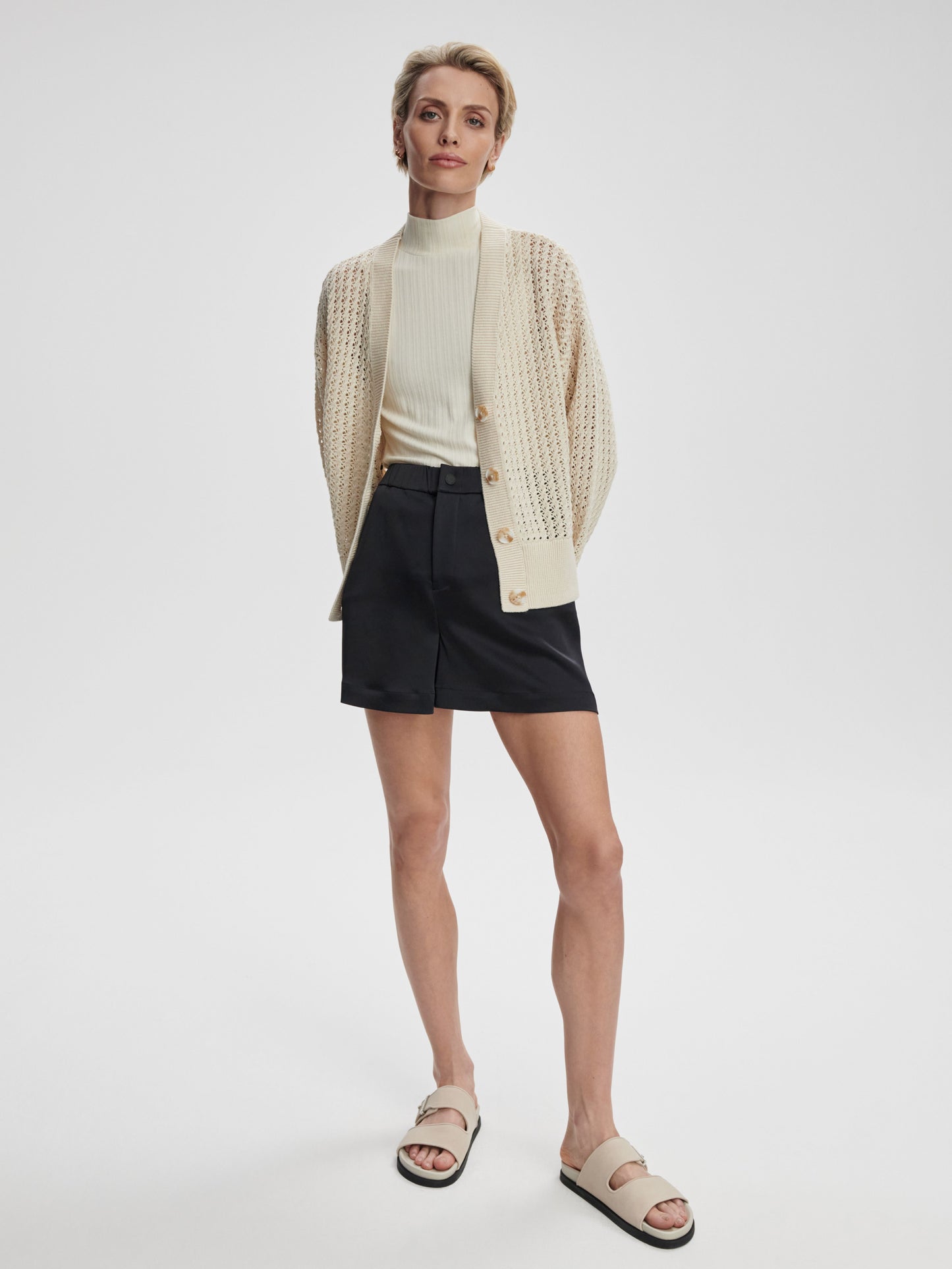 astell relaxed knit cardigan
