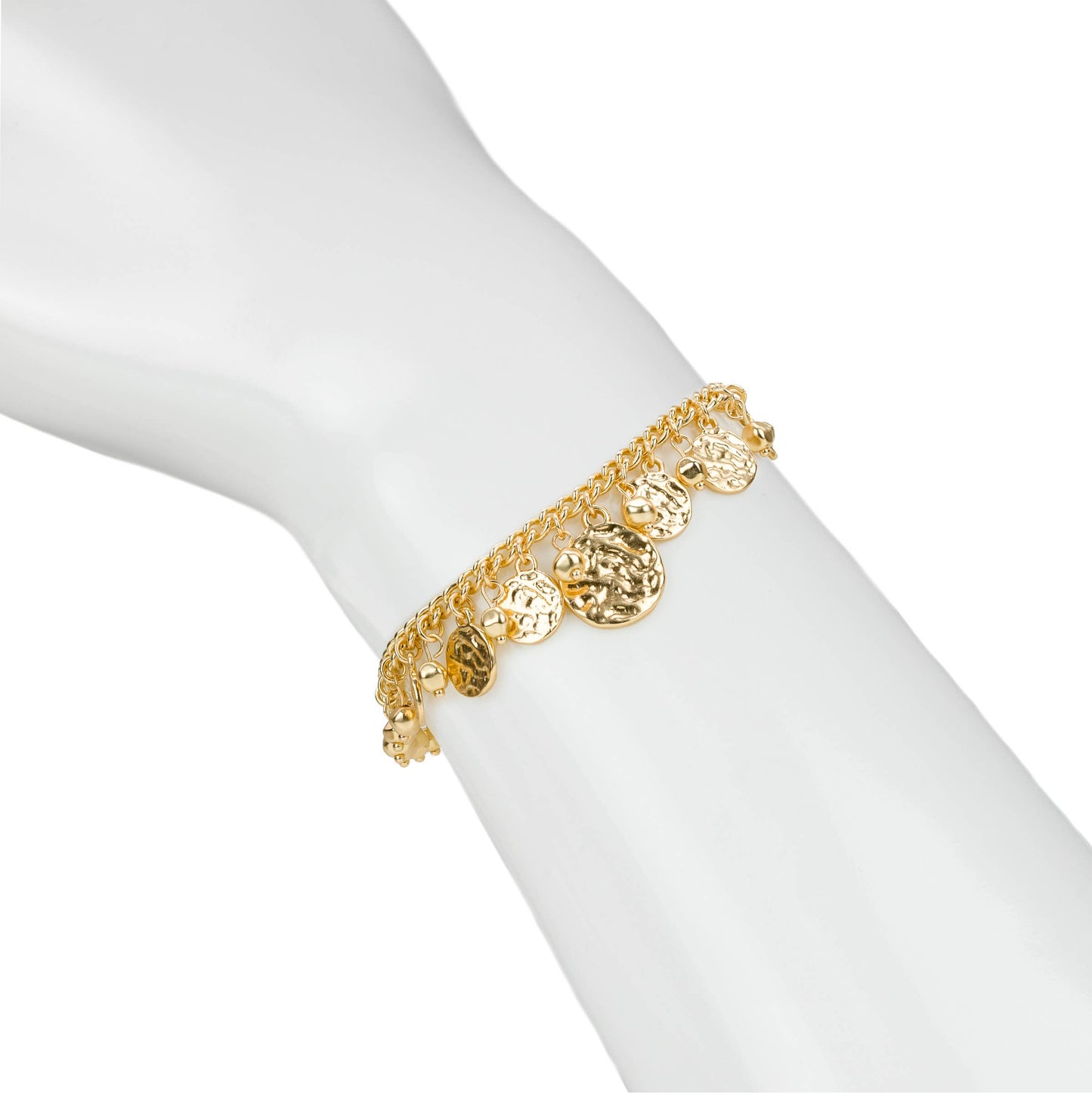 Patricia Nash Multi Charm Bracelet: Matte Gold