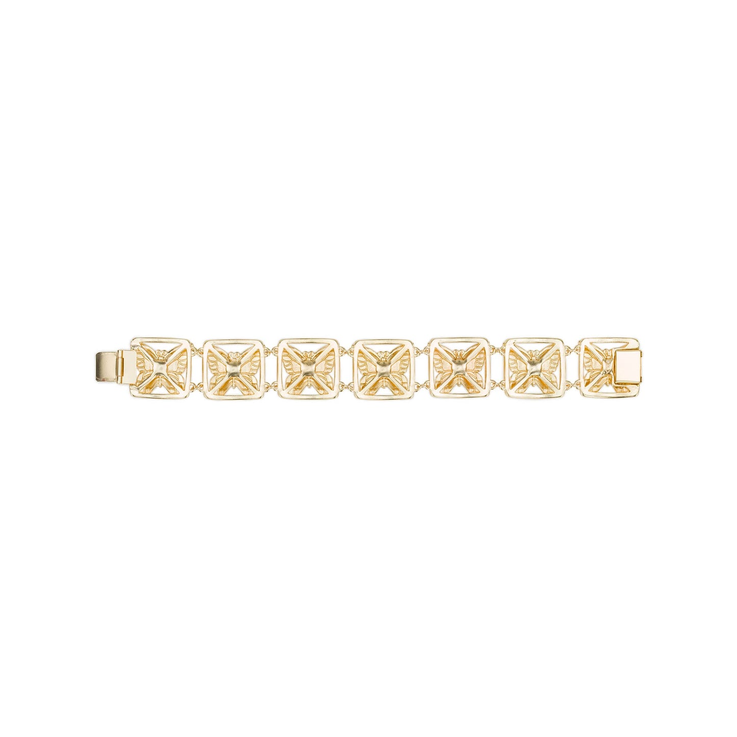 Patricia Nash Butterfly Link Bracelet: Matte Gold