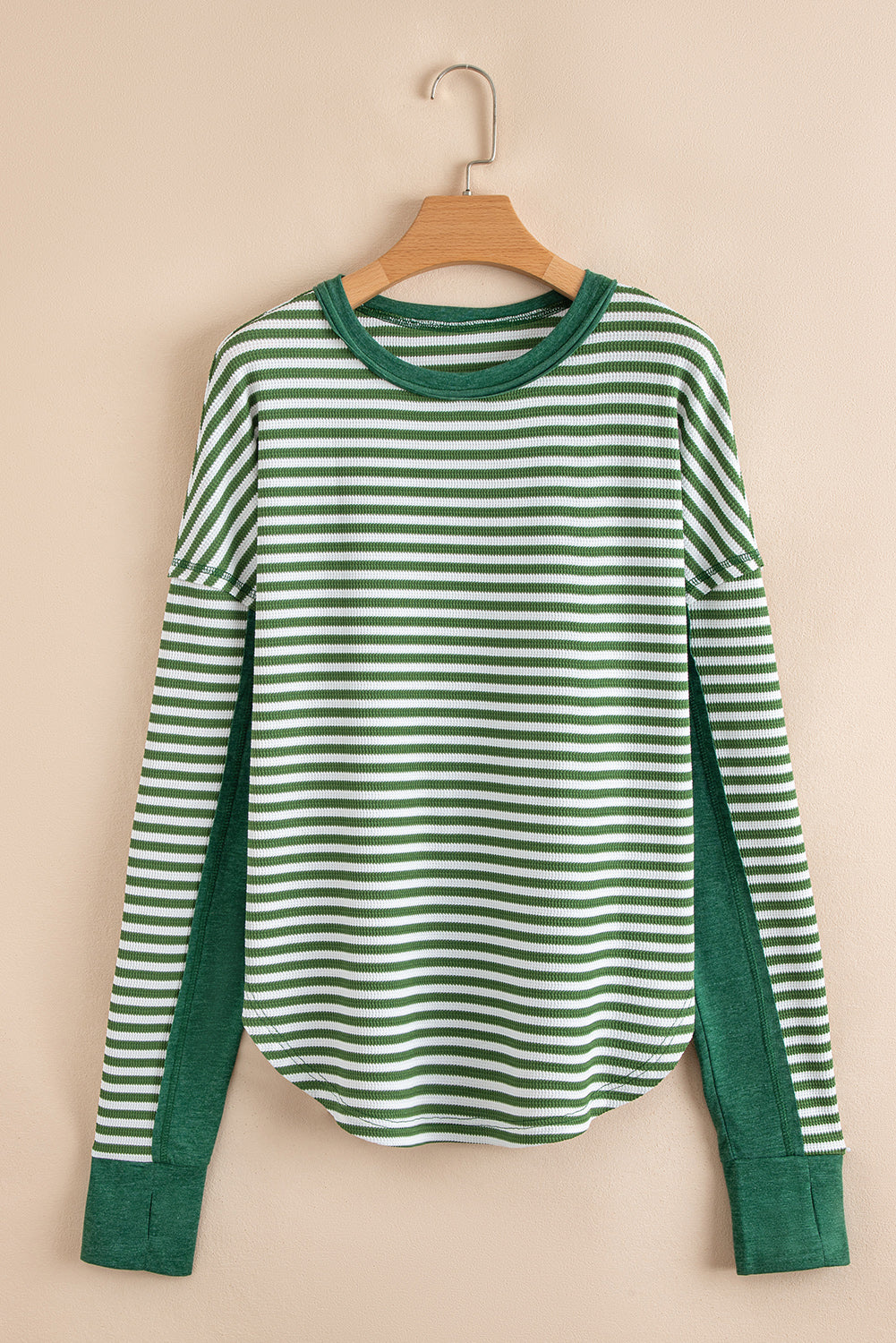 Green Stripe Long Sleeve T-Shirt