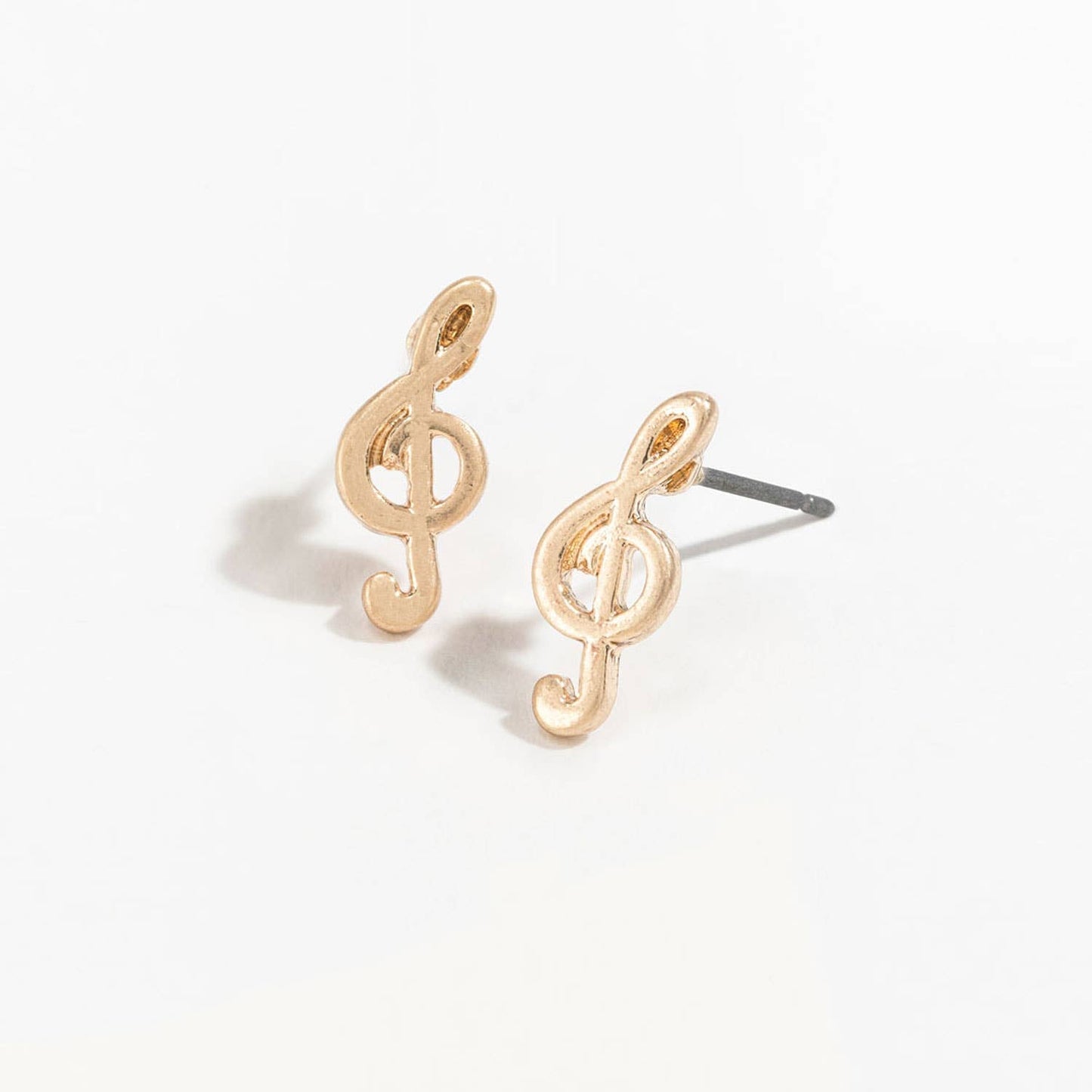Stud Buds Treble Clef Earrings