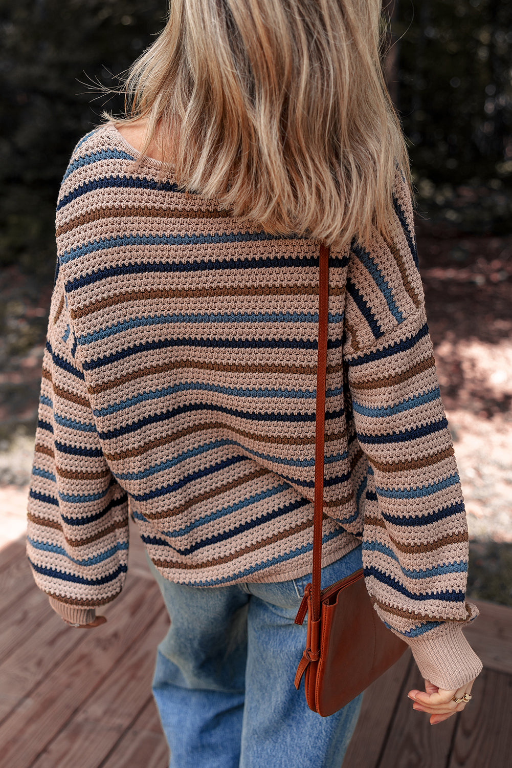 Mulicolor Striped Knit Sweater