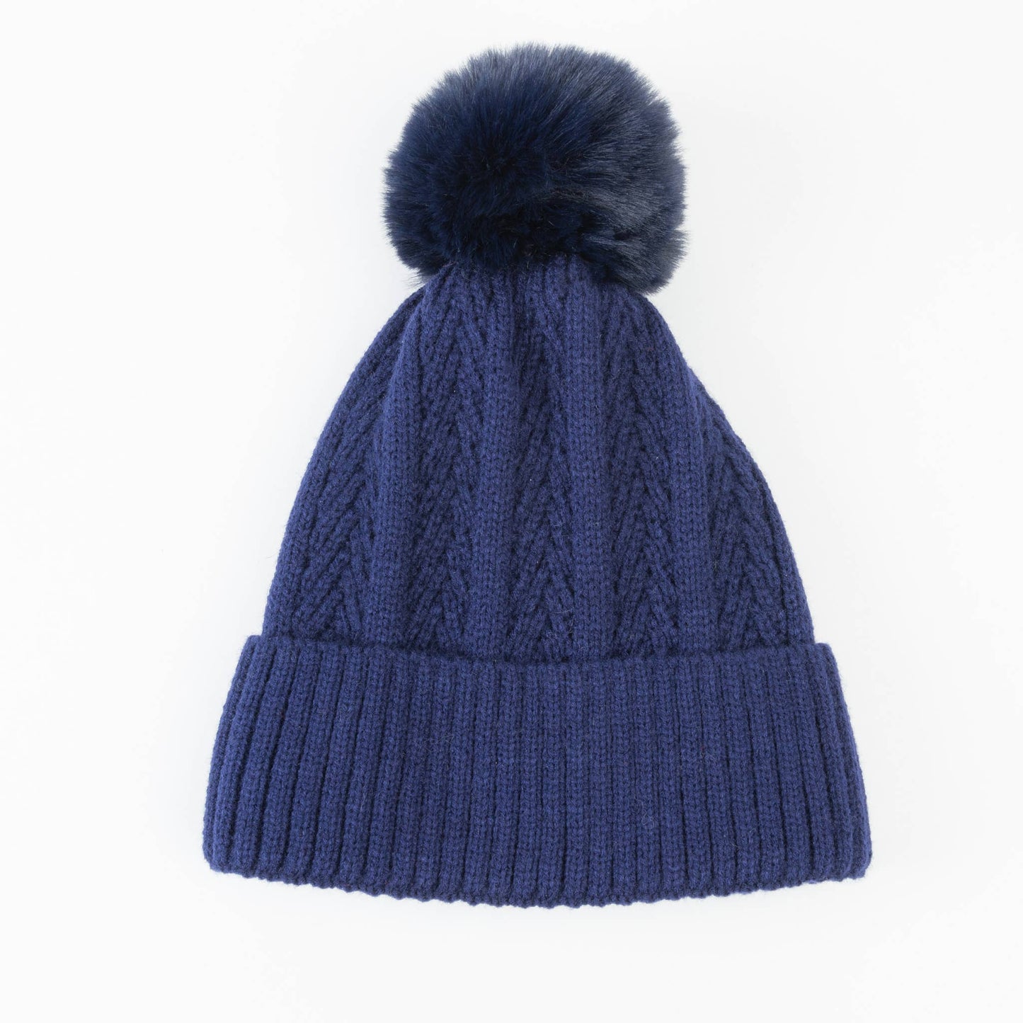 Roxanne Knit Pom Lined Beanie Hat