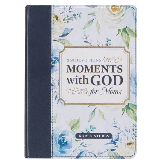 Devotional Moments with God for Mom's Faux leather
