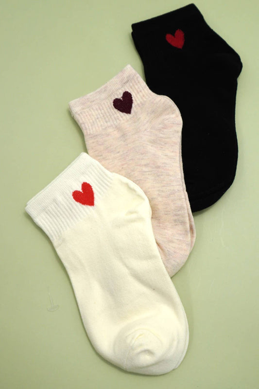 WOMAN HEART COTTON SOCKS | 40S02072