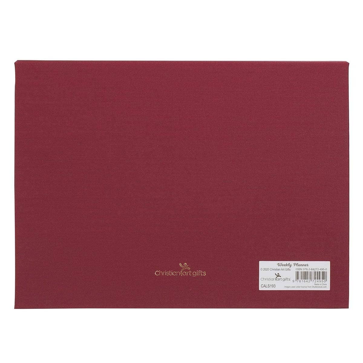Undated Planner Pad Burgundy Joy of the Lord