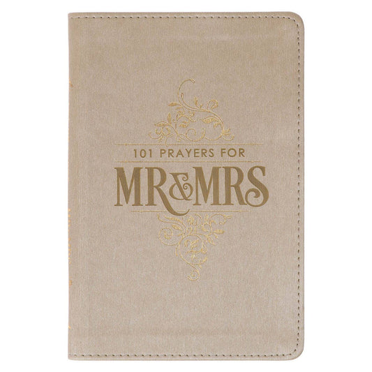 Gift Book 101 Prayers for Mr. & Mrs. Faux Leather