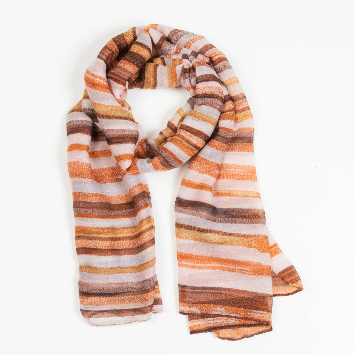 Dayton Lightweight Striped Sheer Scarf