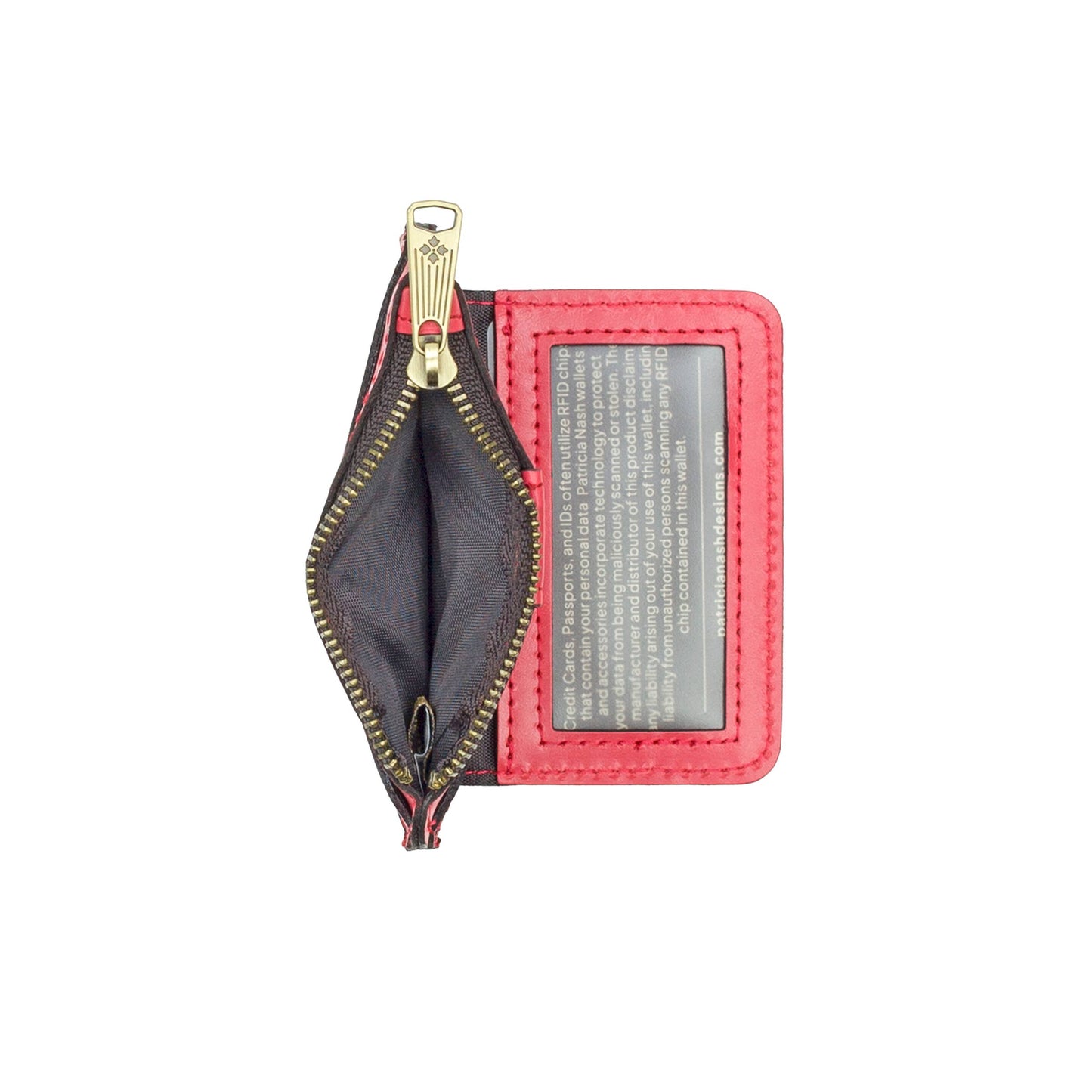 Patricia Nash Cassis ID Case - Vintage Distressed Leather