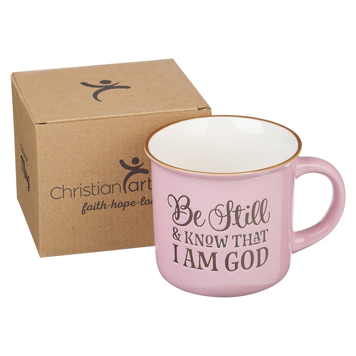 Mug Camp Pink/White Be Still & Know