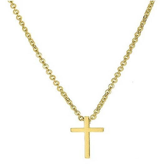 Cross Necklace-Gold