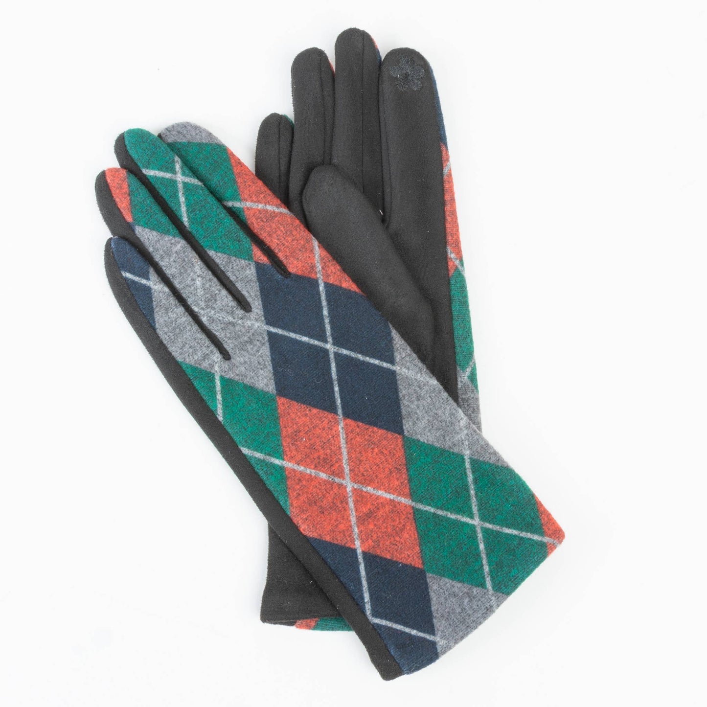 Clara Christmas Plaid Soft Touchscreen Texting Gloves
