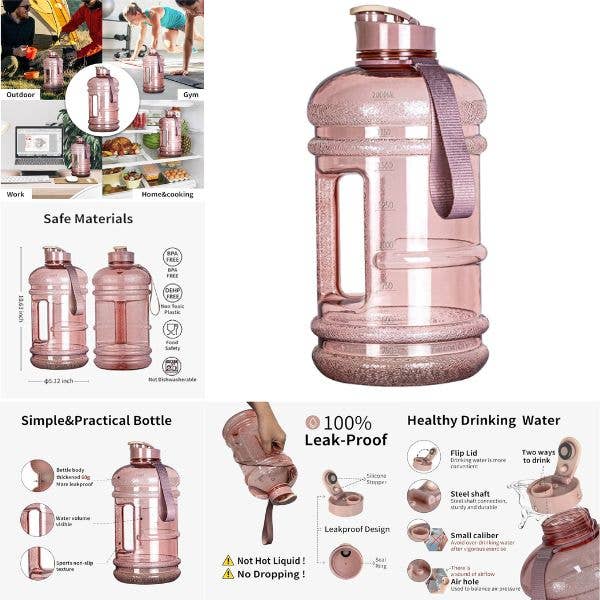 TooFeel 74OZ Water Bottle - Drip Free - BPA Free - Colors