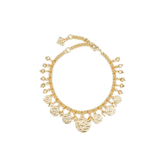 Patricia Nash Multi Charm Bracelet: Matte Gold