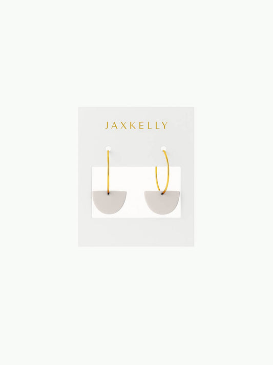 Hoops - Clay Half Moon - Oat Milk