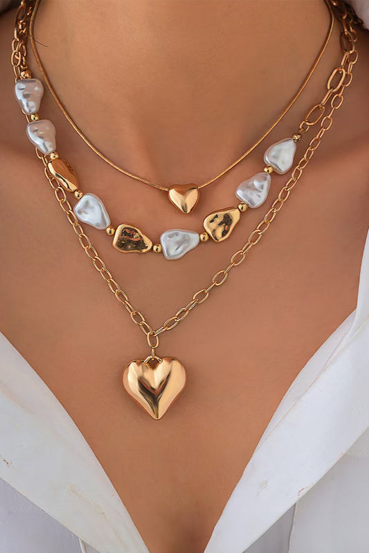 Heart Gold Fashion Necklace