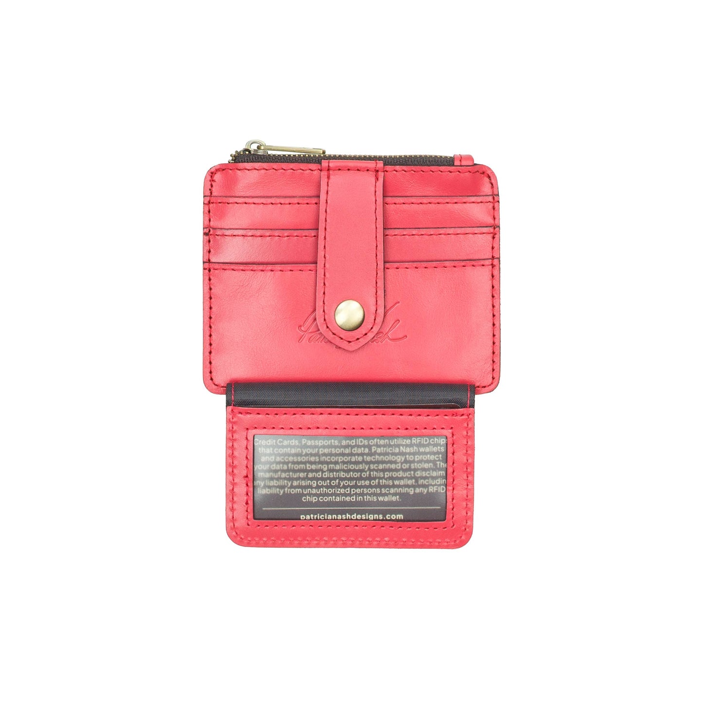 Patricia Nash Cassis ID Case - Vintage Distressed Leather