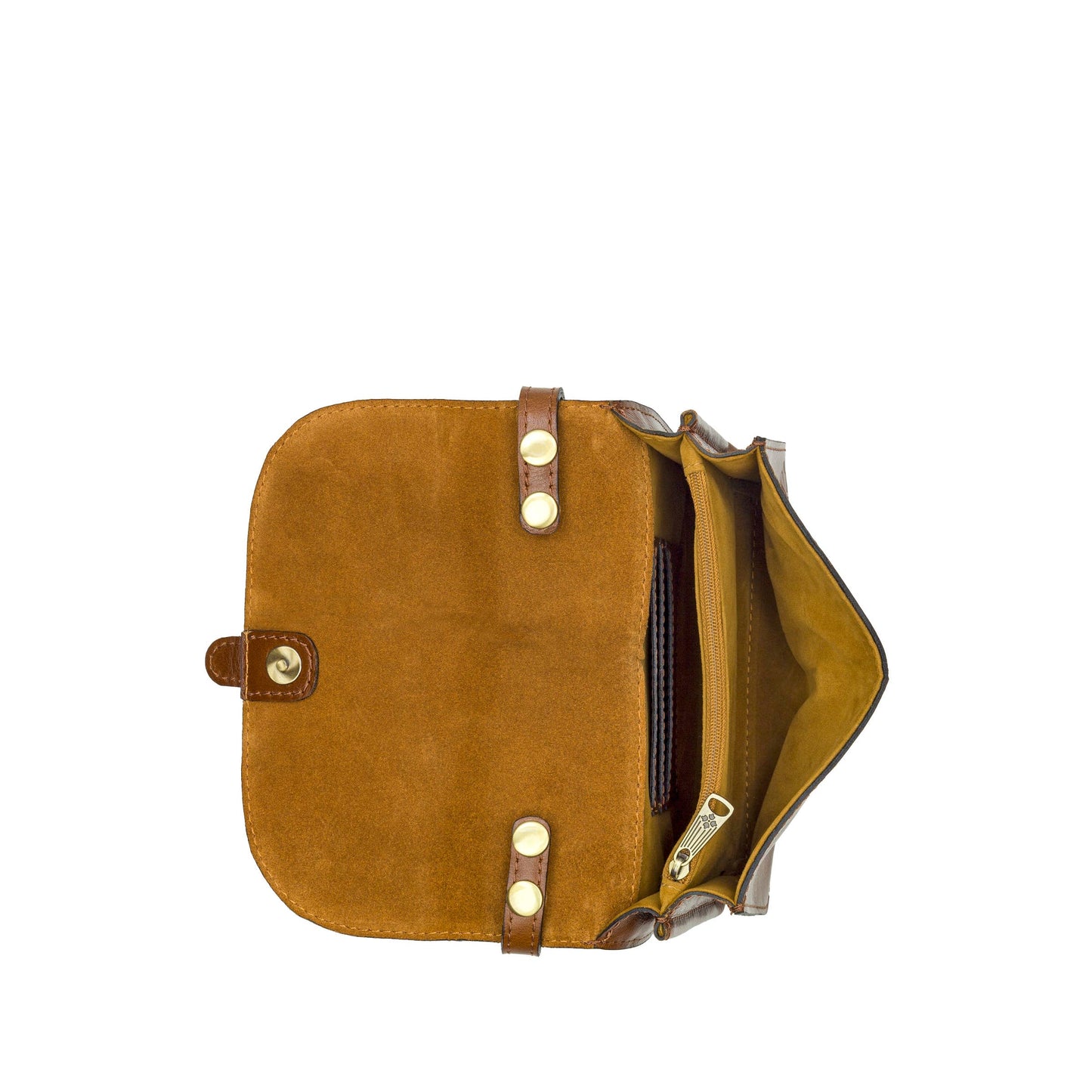 Patricia Nash Torri Crossbody - Vintage Distressed Leather: Cognac