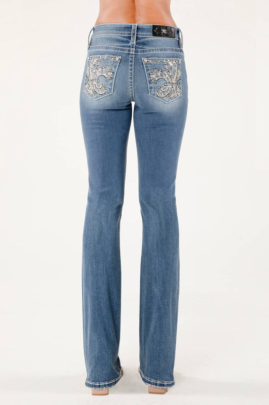 M9433S- MID RISE SKINNY JEANS