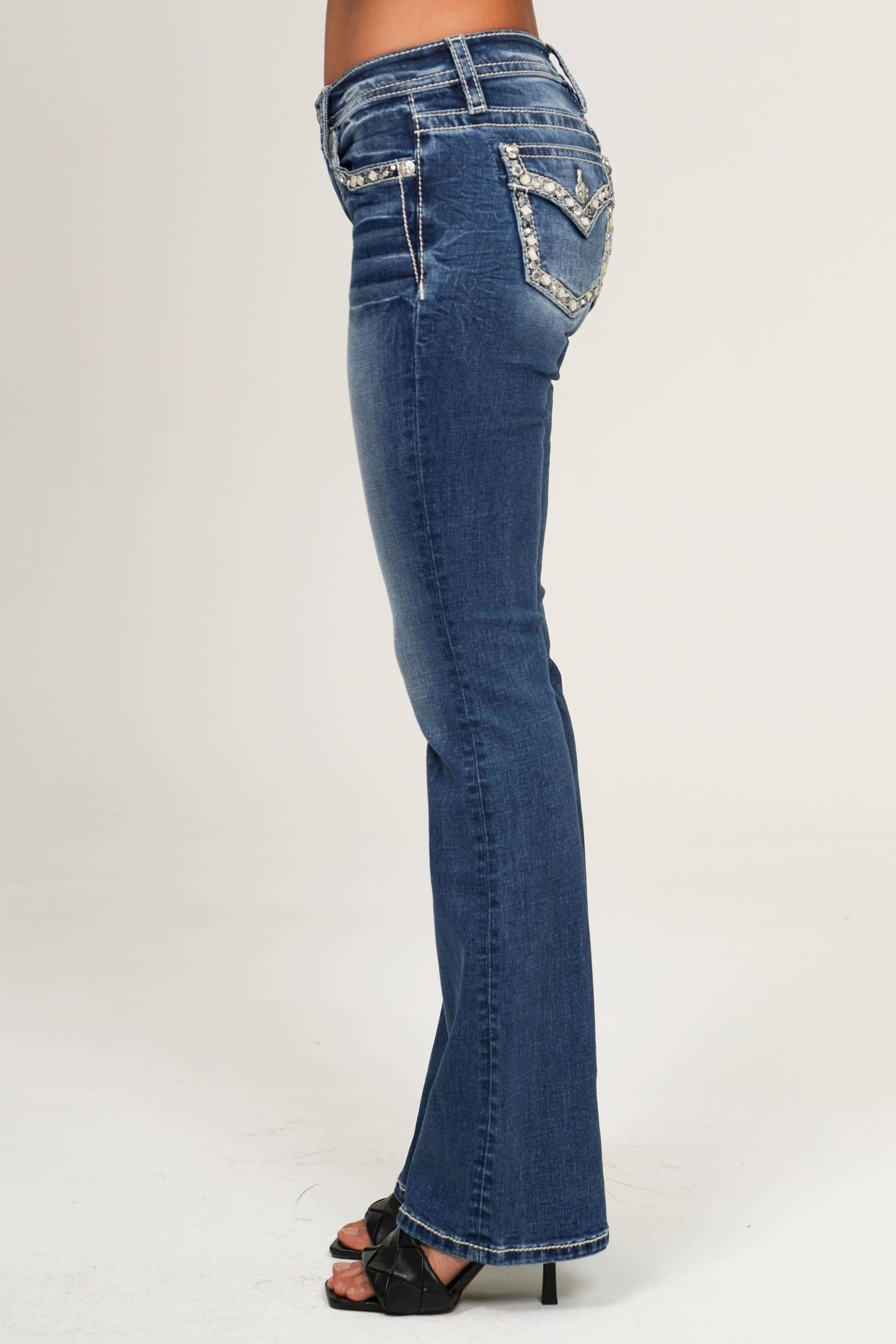 Miss Me 30 Mid Rise Boot Cut Jean  Style M9517BS-