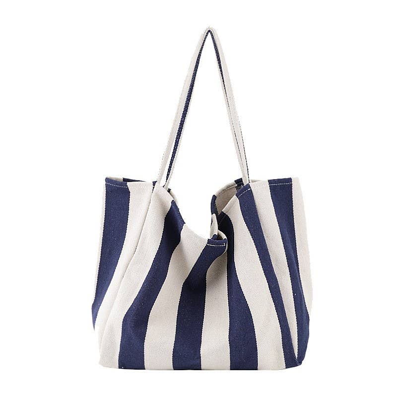 ORGANIC STRIPED TRENDING TOTE BAG | 40P560