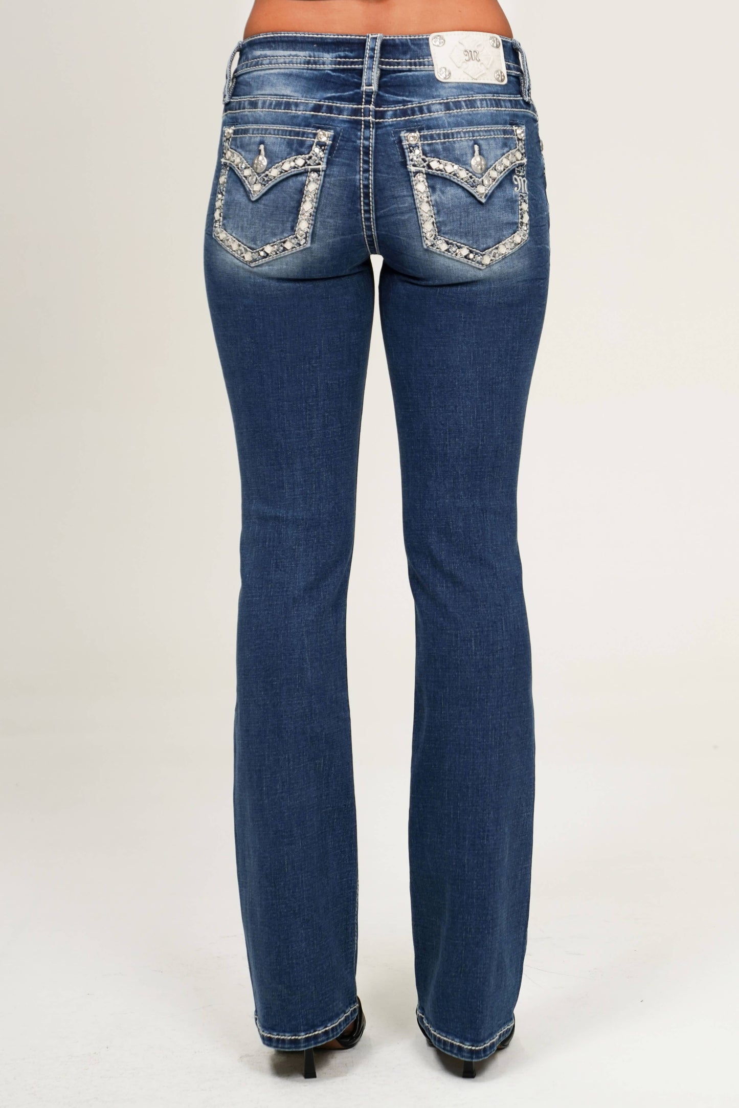 Miss Me 30 Mid Rise Boot Cut Jean  Style M9517BS-