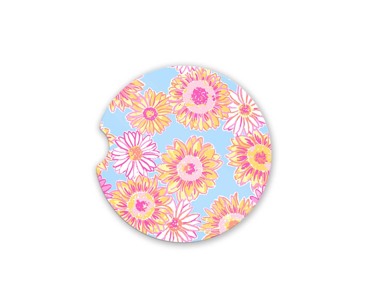 Prep Happy Sunflowers Car Coaster