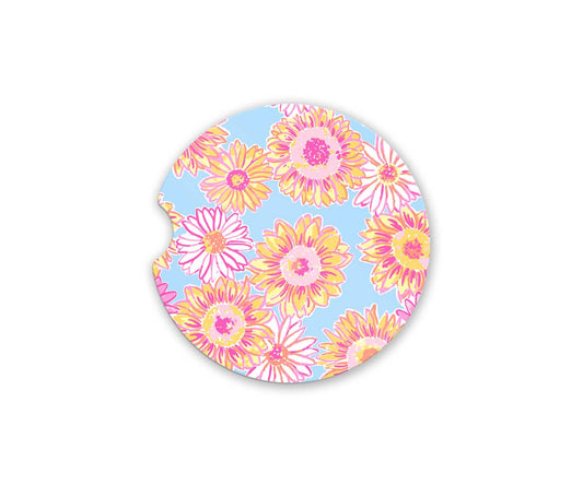 Prep Happy Sunflowers Car Coaster