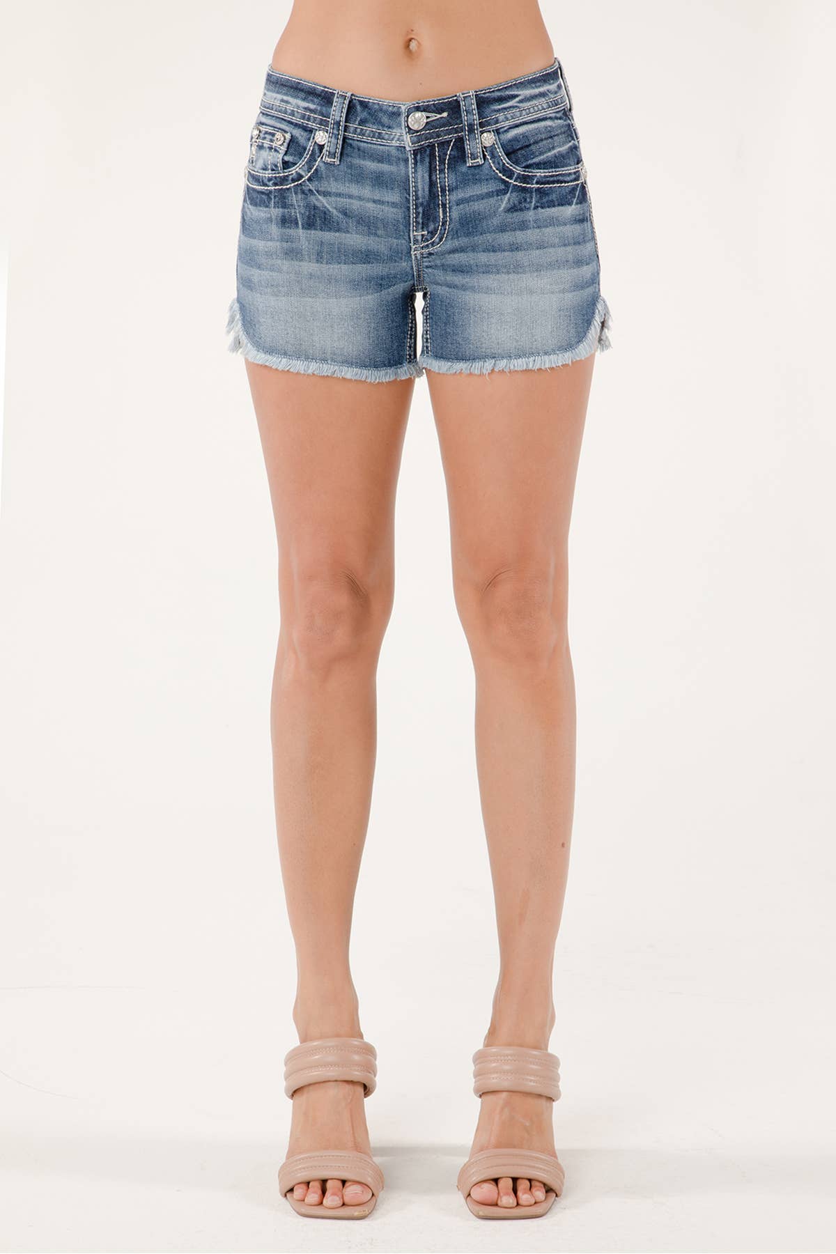 Miss Me Mid Rise Denim Shorts M3444H132