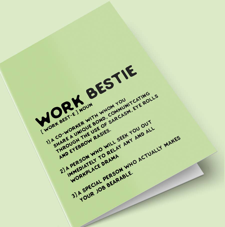 Work Bestie Greeting Card