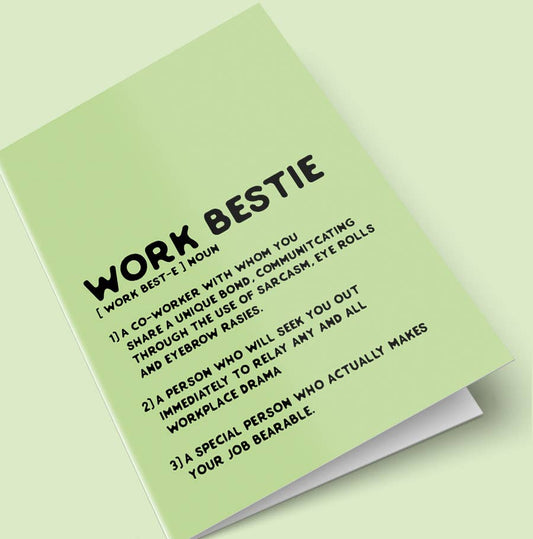 Work Bestie Greeting Card