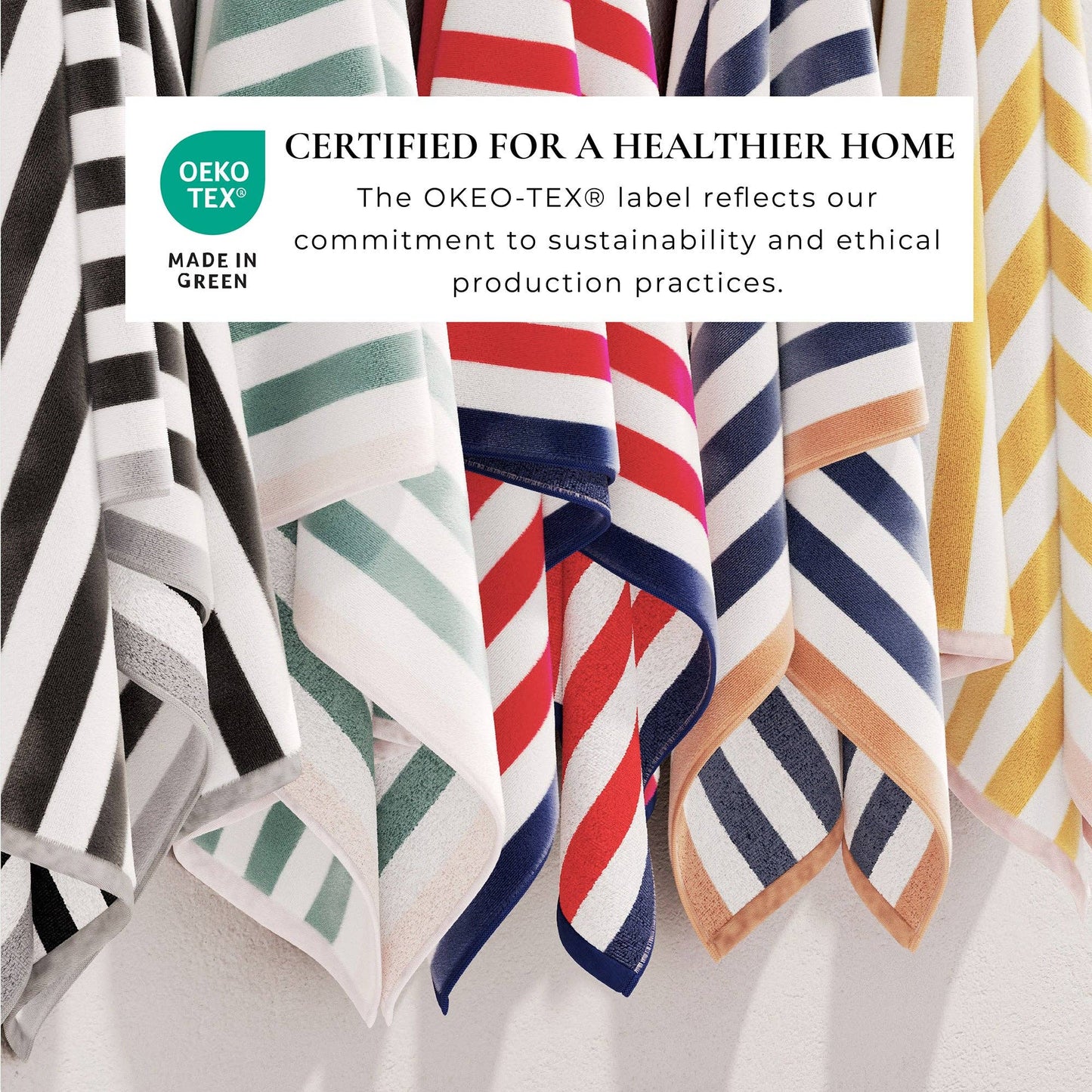 Oversized Striped Border Cabana Beach Towel - Santa Cruz