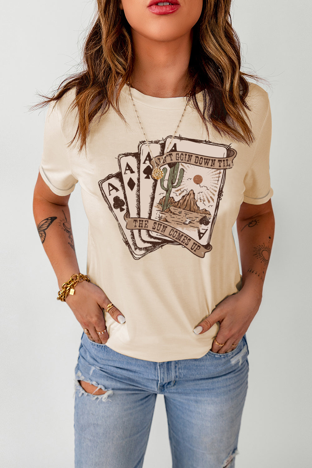 Khaki Card T-Shirt