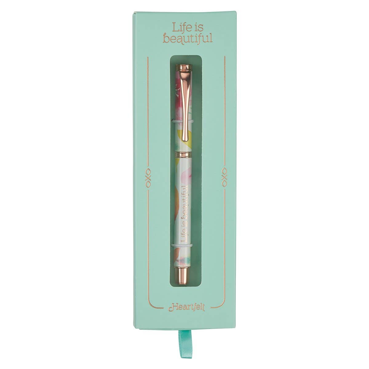 Pen in Gift Box Pink Daisies Beautiful