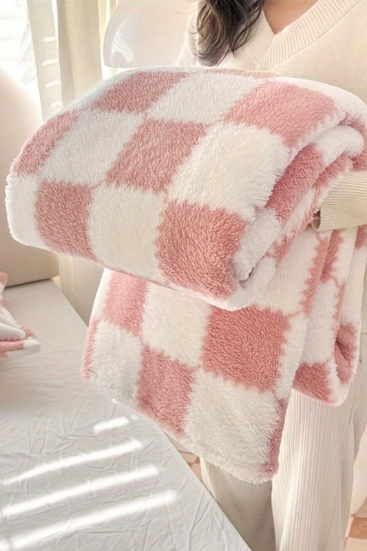 Blanket Pink Checkered