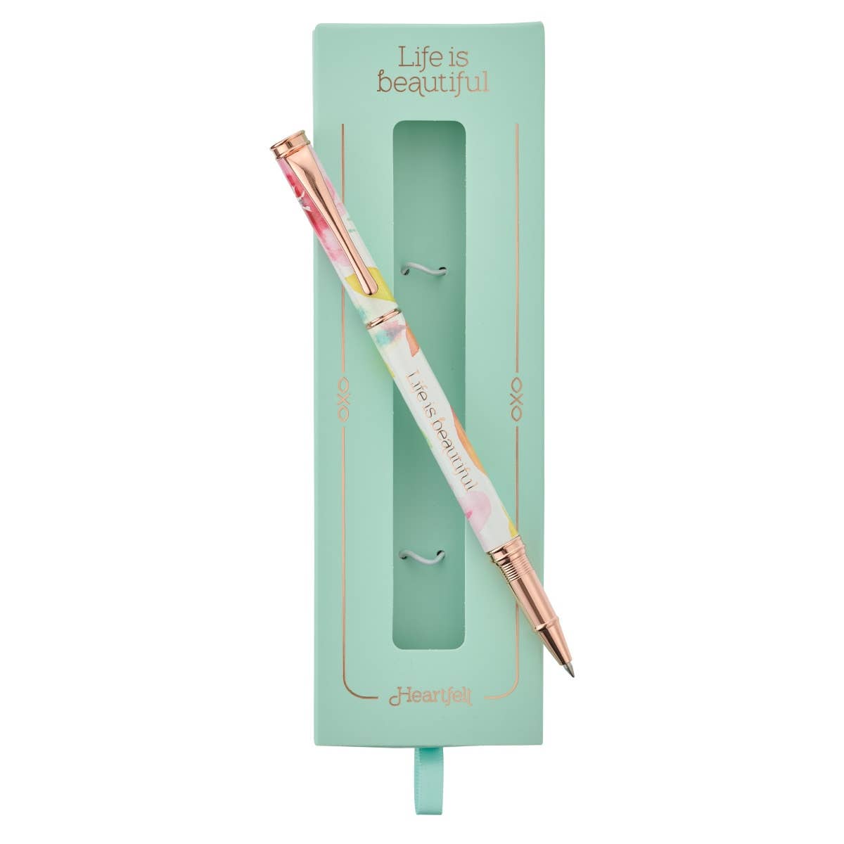 Pen in Gift Box Pink Daisies Beautiful