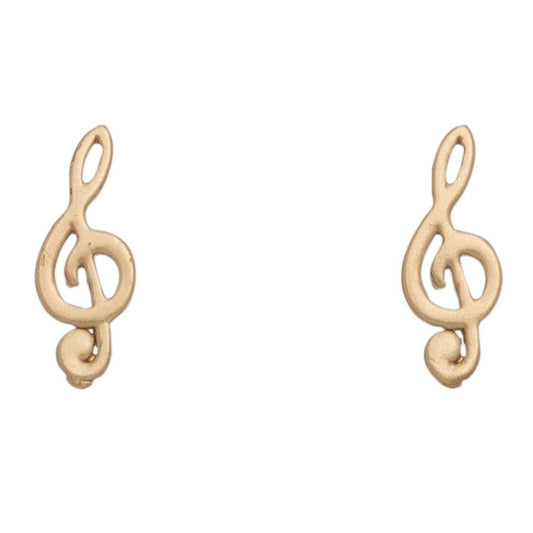 Stud Buds Treble Clef Earrings