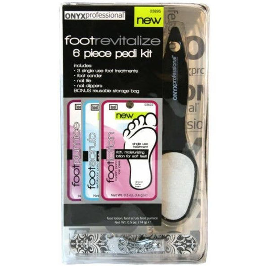 Onyx Foot Revitalize Kit -CTR #03895 - 6PC Pedi Kit - Full