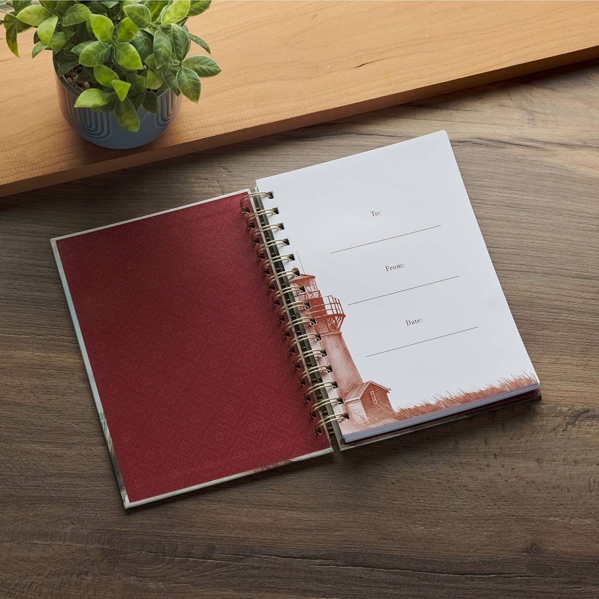 Journal Wirebound Lighthouse I Will Carry You Isa. 46:4